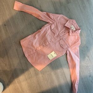 Shyanne Coral Button Down Kids Shirt